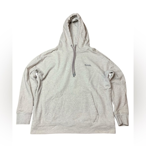 Bench Other - Bench Light Grey Marl Pullover Hoodie | Size Large | Minimalist Logo